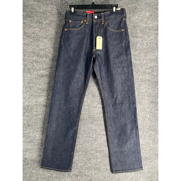 Levi's Men's 501 150th Anniversary Shrink to Fit Selvedge Jeans Blue 28W x 32L - Picture 1 of 6